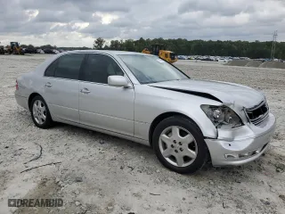 2004 Lexus LS 430 with VIN JTHBN36F440129256, listed as a Copart auction lot 71438464 with 129,287 mi miles and Salvage Title. Bid and sale history available at carsss.com. Image 4.
