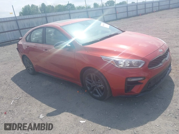 2021 Kia Forte GT-Line with VIN 3KPF34AD3ME416504, listed as a IAAI auction lot 42030382 with 47,586 mi miles and . Bid and sale history available at DreamBid. Image 1.