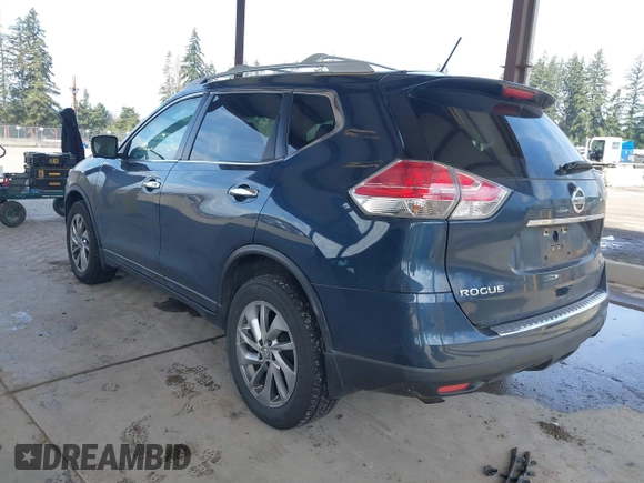2015 Nissan Rogue SL with VIN 5N1AT2MV7FC916285, listed as a IAAI auction lot 41891874 with 102,105 mi miles. Bid and sale history available at carsss.com. Image 3.