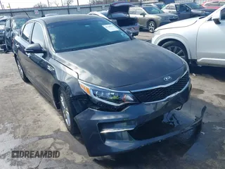 2016 Kia Optima LX Turbo with VIN 5XXGT4L12GG030448, listed as a IAAI auction lot 41744309 with 110,375 mi miles. Bid and sale history available at carsss.com. Image 1.