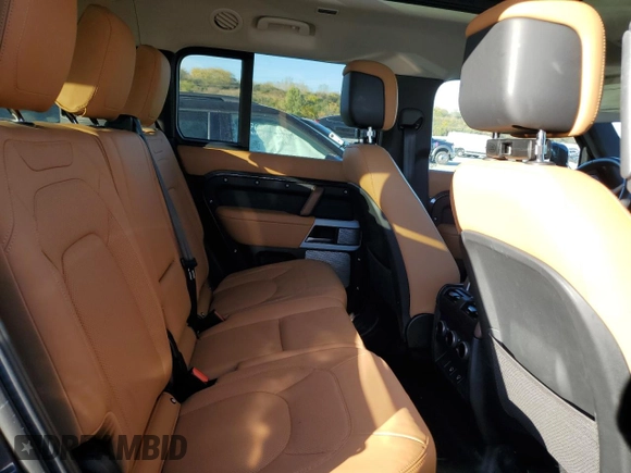 2023 Land Rover Defender with VIN SALEVFEU1P2142841, listed as a Copart auction lot 77387354 with 21,441 mi miles and Salvage title. Bid and sale history available at DreamBid. Image 11.