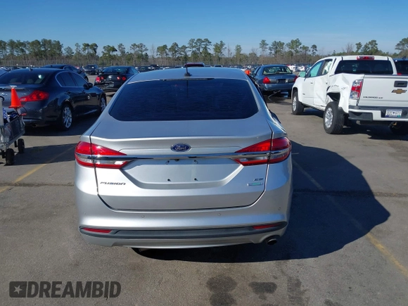 2018 Ford Fusion SE with VIN 3FA6P0HD1JR227721, listed as a IAAI auction lot 41587967 with 180,084 mi miles. Bid and sale history available at carsss.com. Image 16.