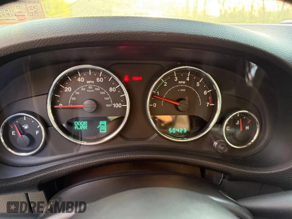 2014 Jeep Wrangler Unlimited Sport with VIN 1C4BJWDG0EL192509, listed as a Copart auction lot 54269205 with 50,701 mi miles and Clean Title. Bid and sale history available at carsss.com. Image 8.
