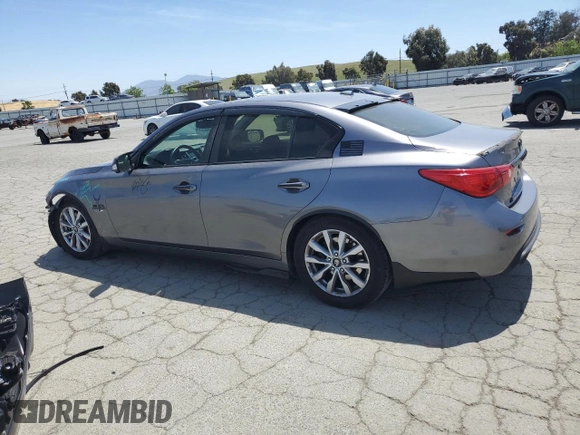 2014 Infiniti Q50 Hybrid Premium with VIN JN1AV7AP5EM690504, listed as a Copart auction lot 55511065 with 79,307 mi miles and Salvage title. Bid and sale history available at DreamBid. Image 2.