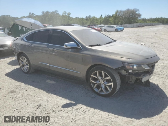 2018 Chevrolet Impala Premier with VIN 2G1125S3XJ9135697, listed as a Copart auction lot 52821965 with 122,546 mi miles and Salvage Title. Bid and sale history available at DreamBid. Image 4.