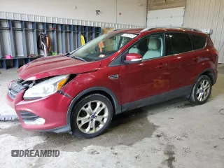 2014 Ford Escape Titanium with VIN 1FMCU9J92EUA80822, listed as a Copart auction lot 47621375 with 235,691 mi miles and Salvage Title. Bid and sale history available at DreamBid. Image 1.