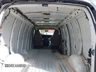 2020 Chevrolet Express Cargo Van with VIN 1GCWGBFP7L1149607, listed as a IAAI auction lot 41519575 with 82,940 mi miles. Bid and sale history available at carsss.com. Image 8.