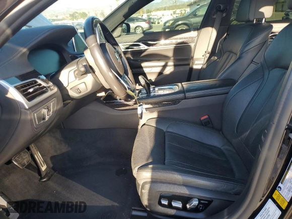 2021 BMW 7 Series 740i with VIN WBA7T2C01MCF72583, listed as a Copart auction lot 88601095 with 57,227 mi miles and Salvage title. Bid and sale history available at DreamBid. Image 7.