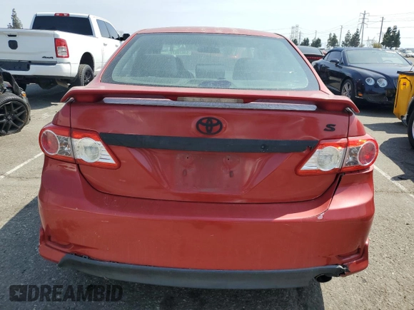 2012 Toyota Corolla L with VIN 2T1BU4EEXCC807063, listed as a Copart auction lot 54629675 with 0 mi miles and Clean Title. Bid and sale history available at carsss.com. Image 6.