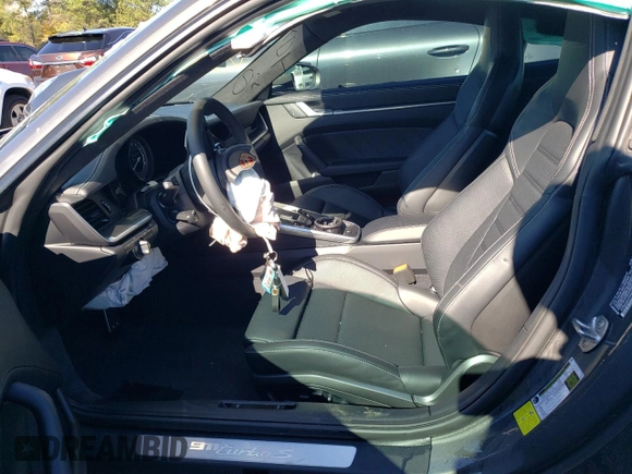 2024 Porsche 911 Turbo with VIN WP0AD2A99RS253482, listed as a Copart auction lot 80100954 with 0 mi miles and Salvage Title. Bid and sale history available at carsss.com. Image 7.
