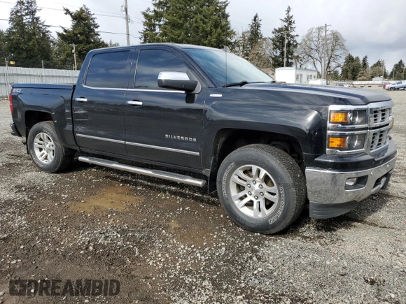 2015 Chevrolet Silverado 1500 LTZ with VIN 3GCUKSEC6FG473450, listed as a Copart auction lot 49487785 with 196,988 mi miles and Salvage Title. Bid and sale history available at carsss.com. Image 4.