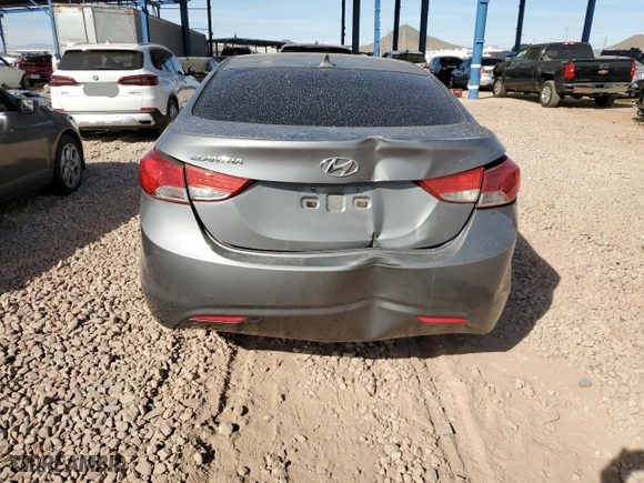 2013 Hyundai Elantra GLS PZEV with VIN 5NPDH4AE5DH365388, listed as a Copart auction lot 46154825 with 163,134 mi miles and Salvage Title. Bid and sale history available at carsss.com. Image 6.