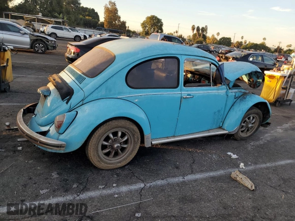1968 Volkswagen Beetle with VIN 118017996, listed as a Copart auction lot 76961714 with 31,631 mi miles and Clean Title. Bid and sale history available at DreamBid. Image 3.