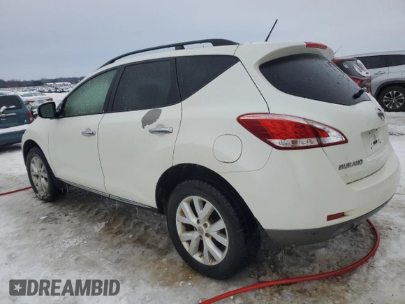 2013 Nissan Murano SV with VIN JN8AZ1MW0DW320585, listed as a Copart auction lot 45122655 with 167,494 mi miles and Clean Title. Bid and sale history available at carsss.com. Image 2.