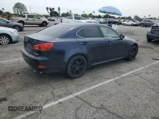 2006 Lexus IS 350 with VIN JTHBE262665006846, listed as a Copart auction lot 58867885 with 191,208 mi miles and Salvage title. Bid and sale history available at DreamBid. Image 3.