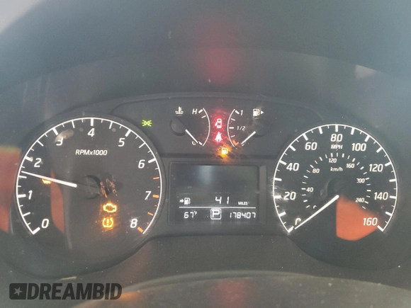 2016 Nissan Sentra SR with VIN 3N1AB7AP4GY335364, listed as a Copart auction lot 49731875 with 178,407 mi miles and Clean Title. Bid and sale history available at DreamBid. Image 9.