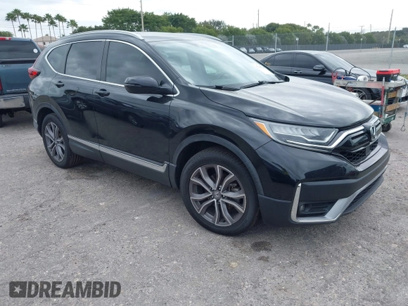 2021 Honda CR-V Touring with VIN 2HKRW1H91MH410751, listed as a IAAI auction lot 41286168 with 56,314 mi miles. Bid and sale history available at carsss.com. Image 1.