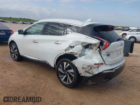 2018 Nissan Murano SV with VIN 5N1AZ2MG9JN167292, listed as a IAAI auction lot 42007243 with 141,191 mi miles and . Bid and sale history available at carsss.com. Image 3.
