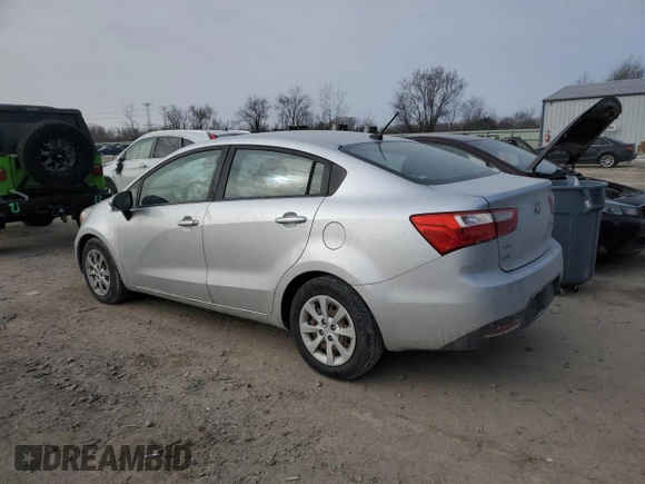 2015 Kia Rio LX with VIN KNADM4A37F6497234, listed as a Copart auction lot 45778255 with 118,002 mi miles and Salvage Title. Bid and sale history available at carsss.com. Image 2.