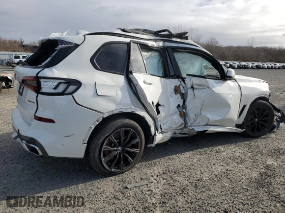 2022 BMW X5 xDrive40i with VIN 5UXCR6C07N9L54522, listed as a Copart auction lot 41493835 with Not Provided miles and Salvage Title. Bid and sale history available at DreamBid. Image 3.