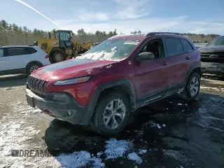 2015 Jeep Cherokee Trailhawk with VIN 1C4PJMBS9FW651926, listed as a Copart auction lot 45620295 with 91,166 mi miles and Salvage Title. Bid and sale history available at carsss.com. Image 12.