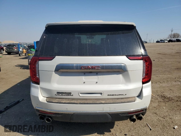 2021 GMC Yukon Denali with VIN 1GKS2DKL6MR477295, listed as a Copart auction lot 48206505 with 44,940 mi miles and Salvage Title. Bid and sale history available at carsss.com. Image 6.