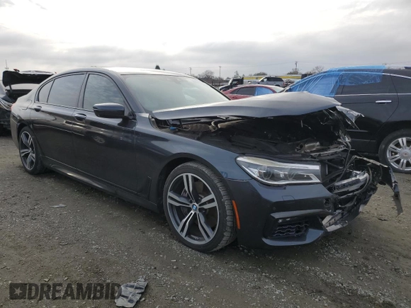 2016 BMW 7 Series 750i with VIN WBA7F0C5XGGM20402, listed as a Copart auction lot 86011914 with 90,123 mi miles and Salvage Title. Bid and sale history available at carsss.com. Image 4.