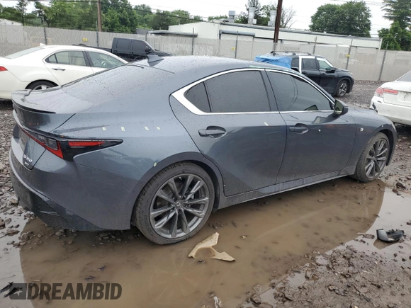 2021 Lexus IS 350 F Sport with VIN JTHGZ1E29M5020923, listed as a Copart auction lot 61129195 with 66,167 mi miles and Salvage title. Bid and sale history available at DreamBid. Image 3.