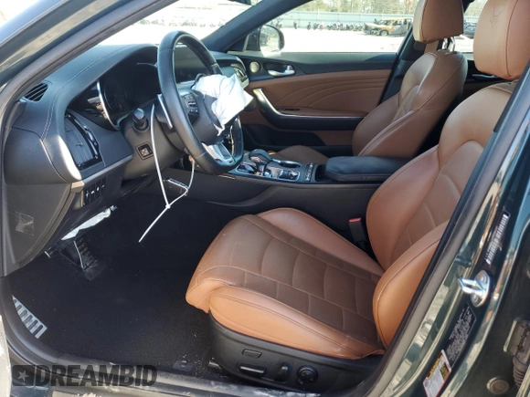2023 Kia Stinger GT2 with VIN KNAE55LC0P6136420, listed as a Copart auction lot 87606705 with 72,990 mi miles and Salvage Title. Bid and sale history available at carsss.com. Image 7.