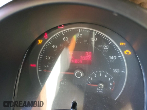 2007 Volkswagen Beetle with VIN 3VWRG31Y17M418628, listed as a Copart auction lot 81357264 with 154,808 mi miles and Salvage title. Bid and sale history available at DreamBid. Image 9.