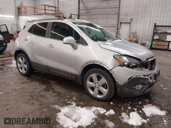 2015 Buick Encore Convenience with VIN KL4CJFSB5FB229552, listed as a IAAI auction lot 41536656 with 55,101 mi miles. Bid and sale history available at carsss.com. Image 1.