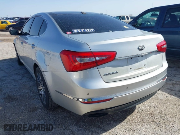 2015 Kia Cadenza Premium with VIN KNALN4D74F5173557, listed as a IAAI auction lot 41702351 with 104,087 mi miles and . Bid and sale history available at DreamBid. Image 3.
