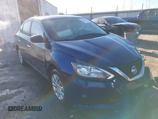 2019 Nissan Sentra SV with VIN 3N1AB7AP3KY446089, listed as a IAAI auction lot 41673033 with 37,187 mi miles and . Bid and sale history available at DreamBid. Image 1.