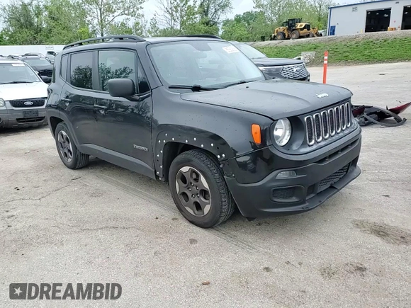 2017 Jeep Renegade Sport with VIN ZACCJAAB6HPF81011, listed as a Copart auction lot 55580935 with 150,743 mi miles and Salvage title. Bid and sale history available at DreamBid. Image 13.