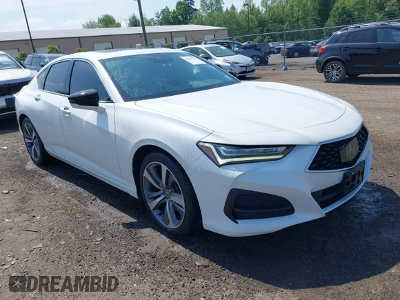 2021 Acura TLX Technology with VIN 19UUB5F42MA012008, listed as a IAAI auction lot 42154951 with 34,876 mi miles and . Bid and sale history available at DreamBid. Image 1.