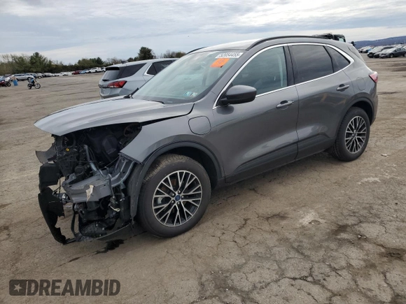 2022 Ford Escape Titanium Plug-In Hybrid with VIN 1FMCU0LZ9NUA41010, listed as a Copart auction lot 52054455 with 45,323 mi miles and Salvage title. Bid and sale history available at DreamBid. Image 1.