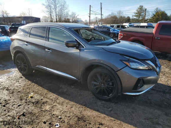 2023 Nissan Murano SL with VIN 5N1AZ2CS2PC119434, listed as a Copart auction lot 45043915 with 16,820 mi miles and Salvage Title. Bid and sale history available at carsss.com. Image 4.