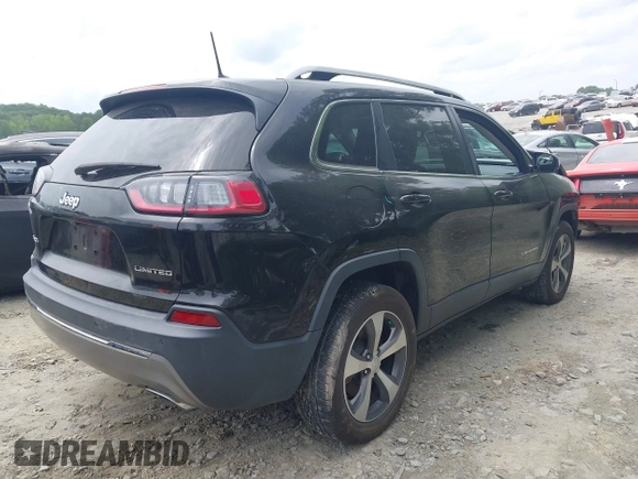 2020 Jeep Cherokee Limited with VIN 1C4PJMDN6LD623130, listed as a IAAI auction lot 42289135 with 54,107 mi miles and . Bid and sale history available at DreamBid. Image 4.