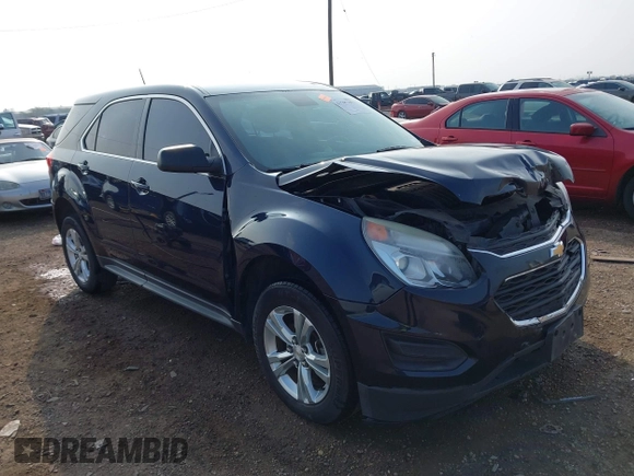 2016 Chevrolet Equinox LS with VIN 2GNALBEKXG1143996, listed as a IAAI auction lot 41707193 with 113,287 mi miles and . Bid and sale history available at carsss.com. Image 1.