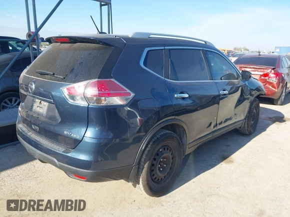 2016 Nissan Rogue SL with VIN 5N1AT2MV4GC893887, listed as a IAAI auction lot 40992682 with 186,792 mi miles and . Bid and sale history available at DreamBid. Image 4.