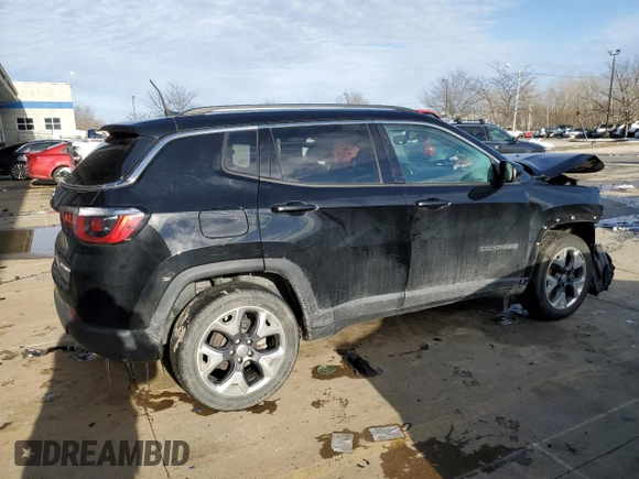 2021 Jeep Compass Limited with VIN 3C4NJDCBXMT550631, listed as a Copart auction lot 45648605 with 55,092 mi miles and Salvage Title. Bid and sale history available at DreamBid. Image 3.