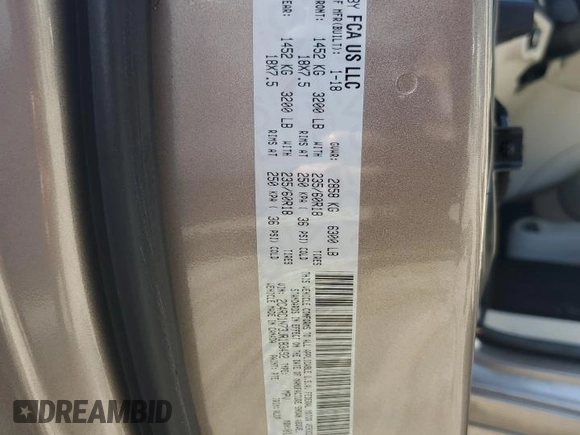 2018 Chrysler Pacifica Hybrid Limited z VIN 2C4RC1N73JR183492, wystawiony jako Copart lot #61833135 z przebiegiem 60 167 mil mil oraz Szkoda całkowita • Salvage title. Historia ofert i sprzedaży dostępna na DreamBid. Obrazek 13.
