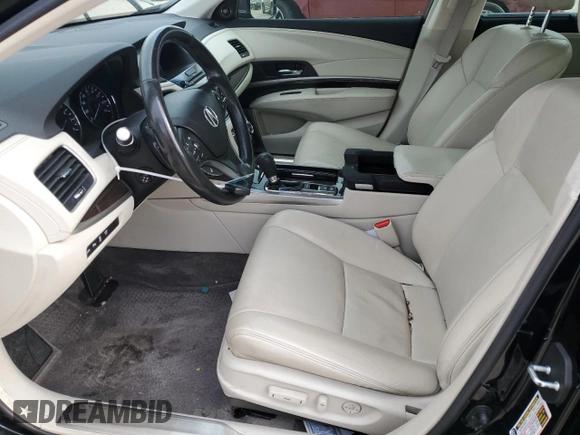 2015 Acura RLX Advance with VIN JH4KC1F93FC001340, listed as a Copart auction lot 82438264 with 115,370 mi miles and Salvage title. Bid and sale history available at DreamBid. Image 7.