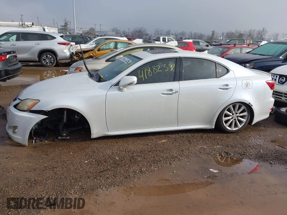 2009 Lexus IS with VIN JTHCK262295032037, listed as a IAAI auction lot 41883903 with 232,757 mi miles. Bid and sale history available at carsss.com. Image 15.