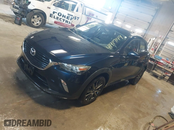 2017 Mazda CX-3 Touring with VIN JM1DKFC72H0145267, listed as a IAAI auction lot 41917149 with 55,784 mi miles. Bid and sale history available at carsss.com. Image 17.