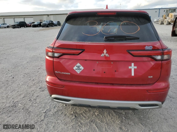 2023 Mitsubishi Outlander SE with VIN JA4J3UA81PZ055791, listed as a Copart auction lot 78725124 with 31,376 mi miles and Salvage Title. Bid and sale history available at carsss.com. Image 6.