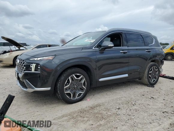 2022 Hyundai Santa Fe Limited with VIN 5NMS44AL6NH457996, listed as a Copart auction lot 70285674 with 9,021 mi miles and Salvage Title. Bid and sale history available at carsss.com. Image 1.