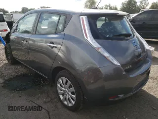 2016 Nissan LEAF S with VIN 1N4AZ0CP9GC310701, listed as a Copart auction lot 58972872 with 28,023 mi miles. Bid and sale history available at carsss.com. Image 3.