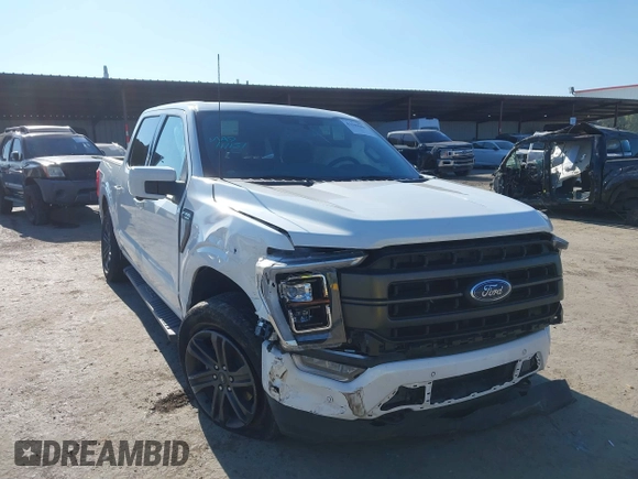 2022 Ford F-150 XL with VIN 1FTFW1E83NFA92867, listed as a IAAI auction lot 41349588 with 150,274 mi miles. Bid and sale history available at carsss.com. Image 6.