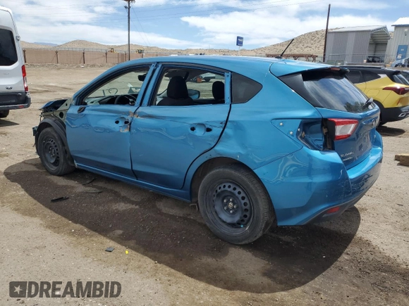 2017 Subaru Impreza with VIN 4S3GTAA66H3723148, listed as a Copart auction lot 58191505 with 75,524 mi miles and Salvage title. Bid and sale history available at DreamBid. Image 2.
